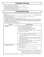 Preview for 49 page of Sanyo PLC-XP10N Owner'S Manual