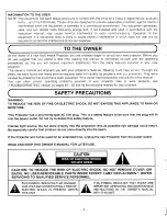 Preview for 2 page of Sanyo PLC-XP10NA Owner'S Manual