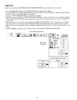 Preview for 46 page of Sanyo PLC-XP10NA Owner'S Manual