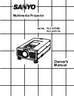 Preview for 1 page of Sanyo PLC-XP17N Owner'S Manual