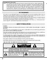 Preview for 2 page of Sanyo PLC-XP17N Owner'S Manual