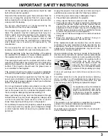 Preview for 3 page of Sanyo PLC-XP17N Owner'S Manual