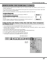 Предварительный просмотр 47 страницы Sanyo PLC-XP17N Owner'S Manual