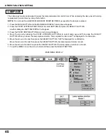 Предварительный просмотр 48 страницы Sanyo PLC-XP17N Owner'S Manual