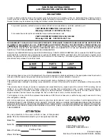 Предварительный просмотр 54 страницы Sanyo PLC-XP17N Owner'S Manual