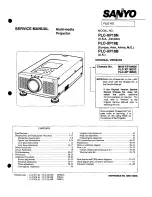 Preview for 1 page of Sanyo PLC-XP18B Service Manual