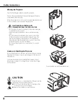 Предварительный просмотр 8 страницы Sanyo PLC--XP200L Owner'S Manual