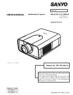 Sanyo PLC--XP200L Service Manual preview