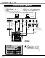 Preview for 12 page of Sanyo PLC-XP40 Owner'S Manual