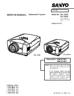 Preview for 1 page of Sanyo PLC-XP40 Service Manual
