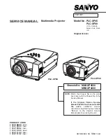 Sanyo PLC-XP40 Service Manual preview