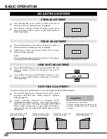 Preview for 20 page of Sanyo PLC-XP41 Owner'S Manual