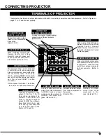 Preview for 11 page of Sanyo PLC XP46 - XGA LCD Projector Owner'S Manual