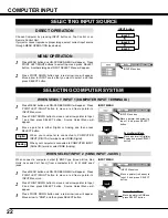 Preview for 22 page of Sanyo PLC XP46 - XGA LCD Projector Owner'S Manual