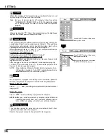 Preview for 36 page of Sanyo PLC XP46 - XGA LCD Projector Owner'S Manual