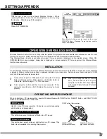 Preview for 37 page of Sanyo PLC XP46 - XGA LCD Projector Owner'S Manual