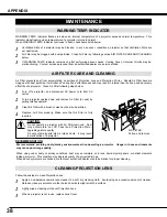 Preview for 38 page of Sanyo PLC XP46 - XGA LCD Projector Owner'S Manual