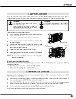 Preview for 39 page of Sanyo PLC XP46 - XGA LCD Projector Owner'S Manual