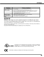 Preview for 41 page of Sanyo PLC XP46 - XGA LCD Projector Owner'S Manual