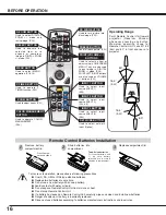 Preview for 16 page of Sanyo PLC-XP50 Owner'S Manual