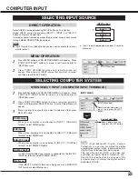 Preview for 23 page of Sanyo PLC-XP50 Owner'S Manual