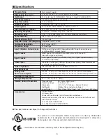 Preview for 3 page of Sanyo PLC-XP51 Service Manual