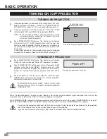 Предварительный просмотр 20 страницы Sanyo PLC-XP55 Owner'S Manual