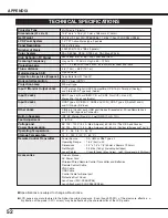 Предварительный просмотр 52 страницы Sanyo PLC-XP55 Owner'S Manual