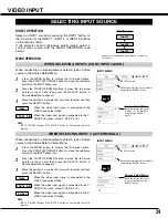 Preview for 31 page of Sanyo PLC-XP57L Owner'S Manual