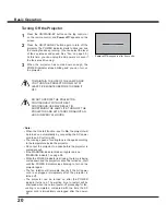 Preview for 20 page of Sanyo PLC-XR201 Owner'S Manual