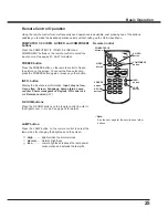 Preview for 25 page of Sanyo PLC-XR201 Owner'S Manual