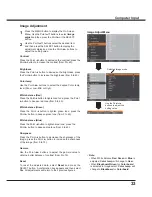 Preview for 33 page of Sanyo PLC-XR201 Owner'S Manual