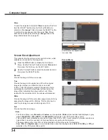 Preview for 34 page of Sanyo PLC-XR201 Owner'S Manual