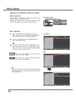 Preview for 36 page of Sanyo PLC-XR201 Owner'S Manual