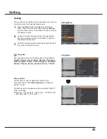 Preview for 43 page of Sanyo PLC-XR201 Owner'S Manual