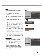 Preview for 47 page of Sanyo PLC-XR201 Owner'S Manual