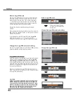 Preview for 48 page of Sanyo PLC-XR201 Owner'S Manual