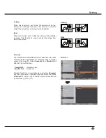 Preview for 49 page of Sanyo PLC-XR201 Owner'S Manual