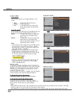 Preview for 52 page of Sanyo PLC-XR201 Owner'S Manual