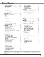 Preview for 3 page of Sanyo PLC-XR301 - XGA Projector With 3000 Lumens Owner'S Manual