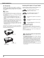 Preview for 6 page of Sanyo PLC-XR301 - XGA Projector With 3000 Lumens Owner'S Manual