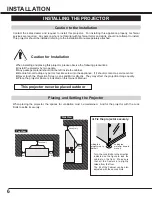 Preview for 6 page of Sanyo PLC-XR70N - 70" Rear Projection TV Owner'S Manual