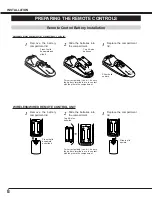 Preview for 8 page of Sanyo PLC-XR70N - 70" Rear Projection TV Owner'S Manual