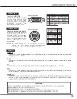 Preview for 13 page of Sanyo PLC-XR70N - 70" Rear Projection TV Owner'S Manual