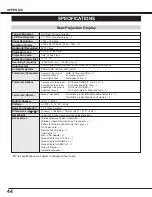 Preview for 44 page of Sanyo PLC-XR70N - 70" Rear Projection TV Owner'S Manual