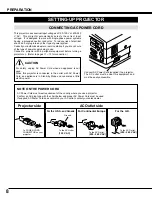 Preview for 8 page of Sanyo PLC-XT10 Owner'S Manual