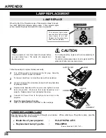 Preview for 38 page of Sanyo PLC-XT10 Owner'S Manual