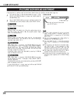 Preview for 30 page of Sanyo PLC-XT10A Owner'S Manual