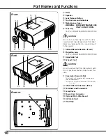 Preview for 10 page of Sanyo PLC XT21 - XGA LCD Projector Owner'S Manual