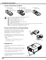 Preview for 18 page of Sanyo PLC XT21 - XGA LCD Projector Owner'S Manual